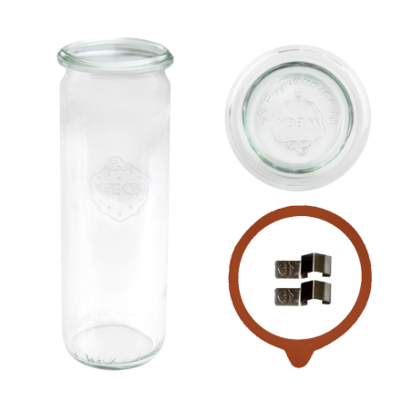 Słoiki WECK / szkl. wieko,gumka, bl słoik 600ml CYLINDER