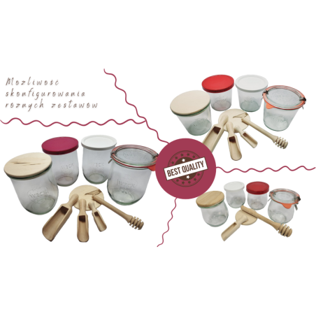Słoiki WECK 6szt/ szkl. wieko,gumka, bl słoik 850ml MOLD