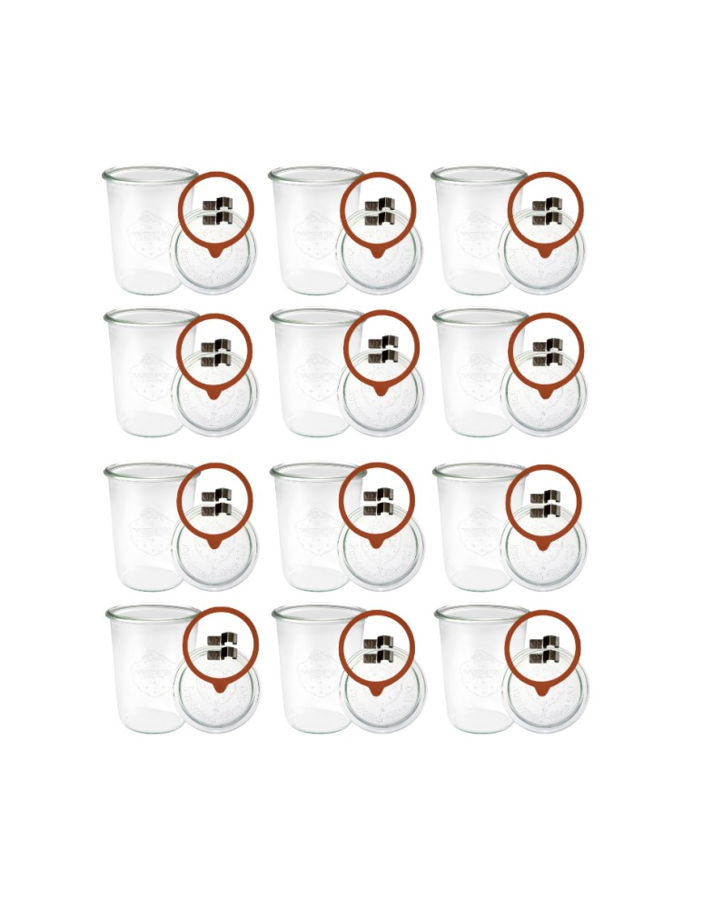 Słoiki i butelki - Słoiki WECK 12szt/ szkl. wieko,gumka, bl słoik 850ml MOLD - produkt MODO24.PL 3