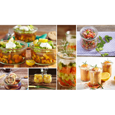 Słoiki WECK / szkl. wieko,gumka, bl słoik 850ml MOLD