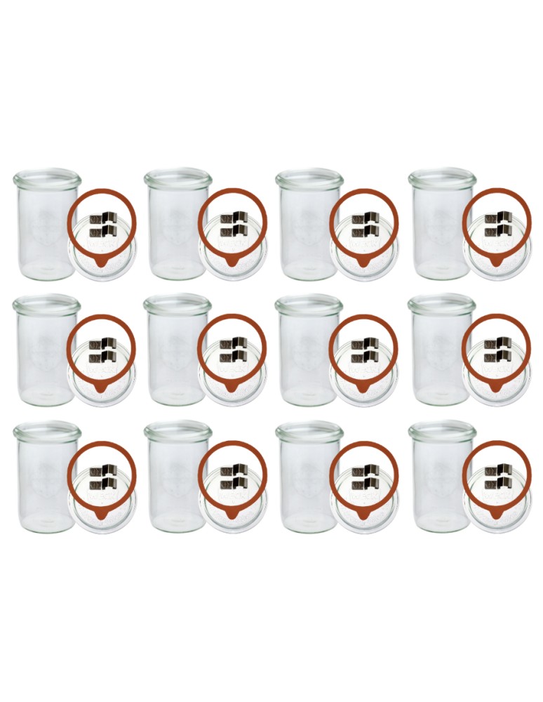 Słoiki i butelki - Słoiki WECK 12szt/ szkl. wieko,gumka, bl słoik 1050ml 1l MOLD - produkt MODO24.PL 3