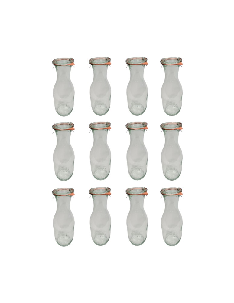 Słoiki i butelki - Słoiki WECK 12szt/ szkl. wieko,gumka, bl KARAFKA 1l 1062ml BUTELKA - produkt MODO24.PL 3