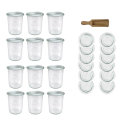 Słoiki WECK x12 / szklane wieko, miarka słoik 160ml MOLD