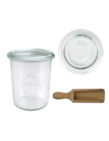 Słoiki i butelki - Słoiki WECK / szklane wieko, miarka słoik 160ml MOLD - produkt 3