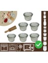 Słoiki WECK 6szt / szklane wieko, miarka słoik 200ml MOLD