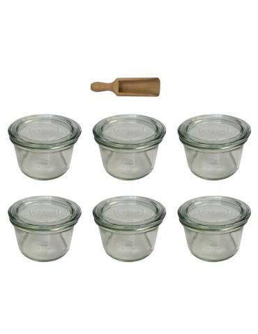 Słoiki i Dodatki - Słoiki WECK 6szt / szklane wieko, miarka słoik 200ml MOLD - product 3
