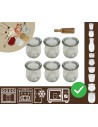 Słoiki WECK 6szt/ szklane wieko, miarka słoik 220ml TULIP