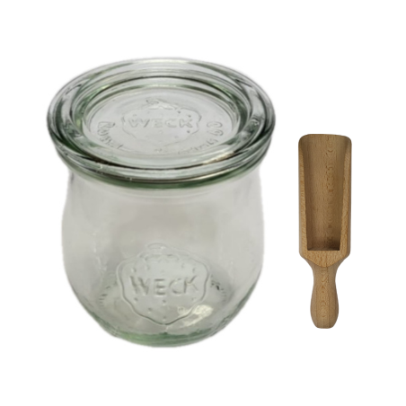 Słoiki WECK / szklane wieko, miarka słoik 220ml TULIP