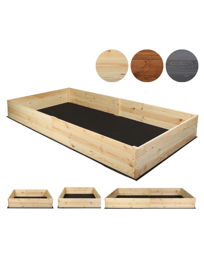 Dom i ogród - Wielka skrzynia na warzywa ZP06 /27x237x80 cm/ Naturalna - produkt MODO24.PL 1