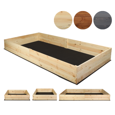 Wielka skrzynia na warzywa ZP06 /27x237x80 cm/ Naturalna