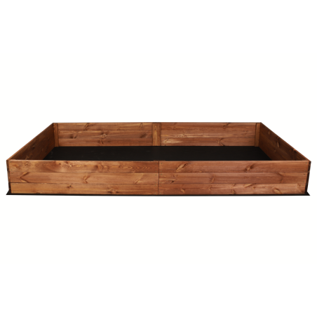 Duża skrzynia na warzywa ZP06 /27x203x117 cm/ Brązowa