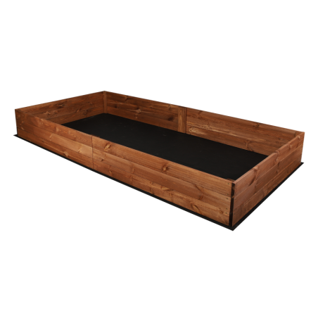 Wielka skrzynia na warzywa ZP06 /27x237x80 cm/ Brązowa