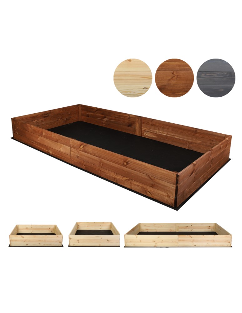 Dom i ogród - Wielka skrzynia na warzywa ZP06 /27x237x117 cm/ Brązowa - produkt MODO24.PL 1
