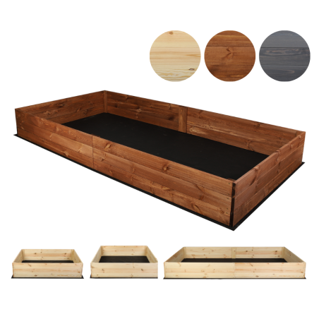 Wielka skrzynia na warzywa ZP06 /27x237x117 cm/ Brązowa