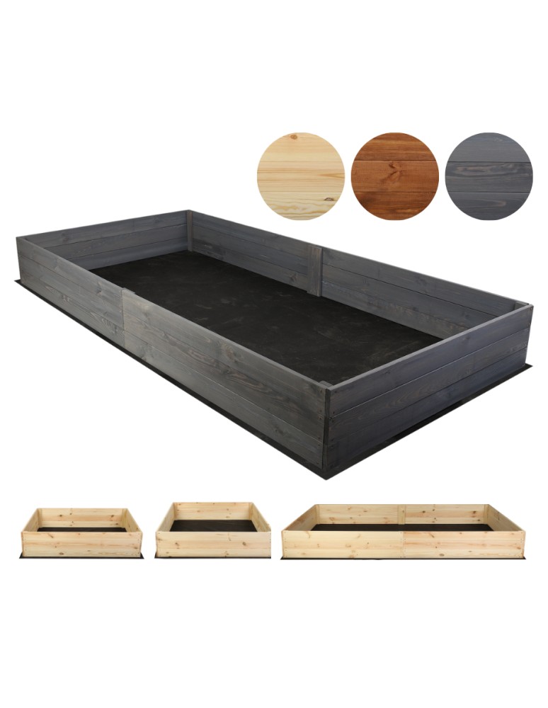 Dom i ogród - Wielka skrzynia na warzywa ZP06 /27x237x100 cm/ Szara - produkt MODO24.PL 1