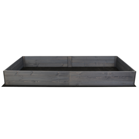 Wielka skrzynia na warzywa ZP06 /27x237x117 cm/ Szara