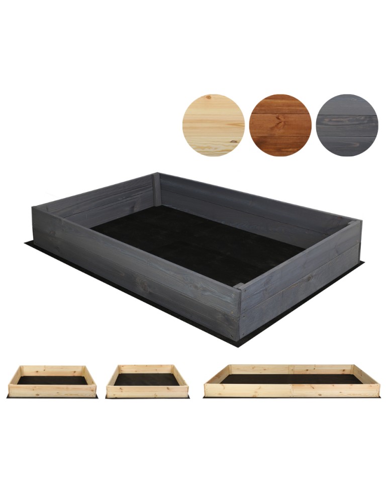 Dom i ogród - Skrzynia na warzywa ZP06 /18x120x80 cm/ Szara - produkt MODO24.PL 1