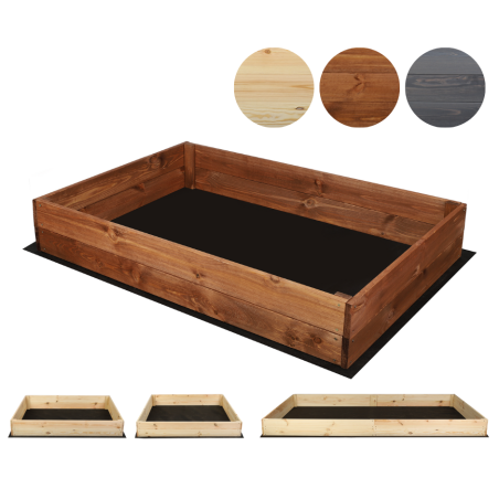 Skrzynia na warzywa ZP06 /18x120x100 cm/ Brązowa