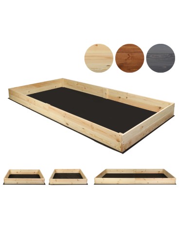 Haus und Garten - Wielka skrzynia na warzywa ZP06 /18x237x100 cm/ Naturalna - product 1