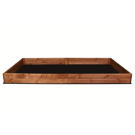 Wielka skrzynia na warzywa ZP06 /18x237x117 cm/ Brązowa