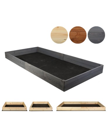 Wielka skrzynia na warzywa ZP06 /18x237x117 cm/ Szara