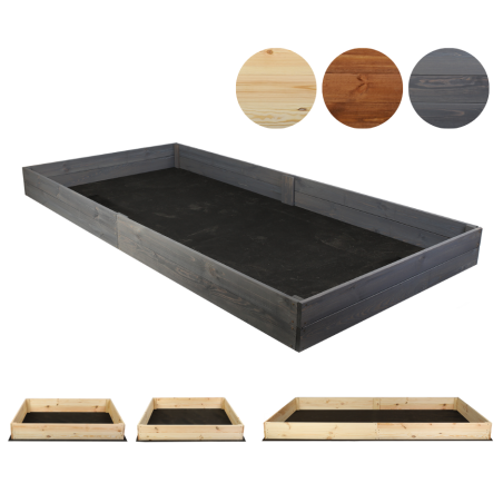 Wielka skrzynia na warzywa ZP06 /18x237x117 cm/ Szara