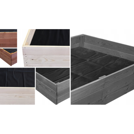 Wielka skrzynia na warzywa ZP06 /18x237x117 cm/ Naturalna