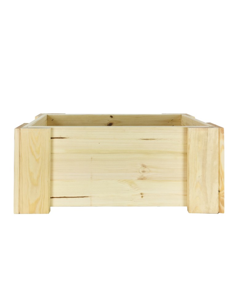 Kwietniki i donice - Drewniana skrzynia balkonowa RDF /szer. 60cm/ Naturalna - product MODO24.PL 6