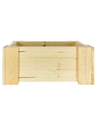 Kwietniki i donice - Drewniana skrzynia balkonowa RDF /szer. 60cm/ Naturalna - product 7