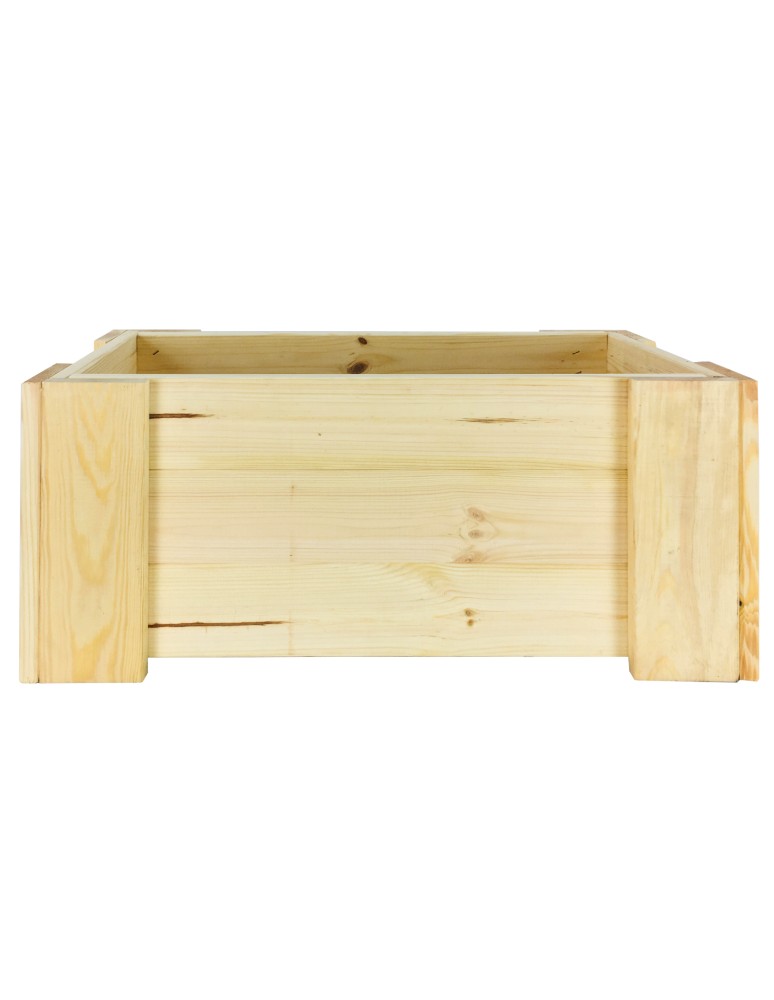 Kwietniki i donice - Drewniana skrzynia balkonowa RDF /szer. 60cm/ Naturalna - product MODO24.PL 7