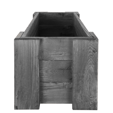Drewniana skrzynia balkonowa RDF /szer. 60cm/ Szara