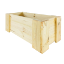 Drewniana skrzynia balkonowa RDF /szer. 60cm/ Naturalna