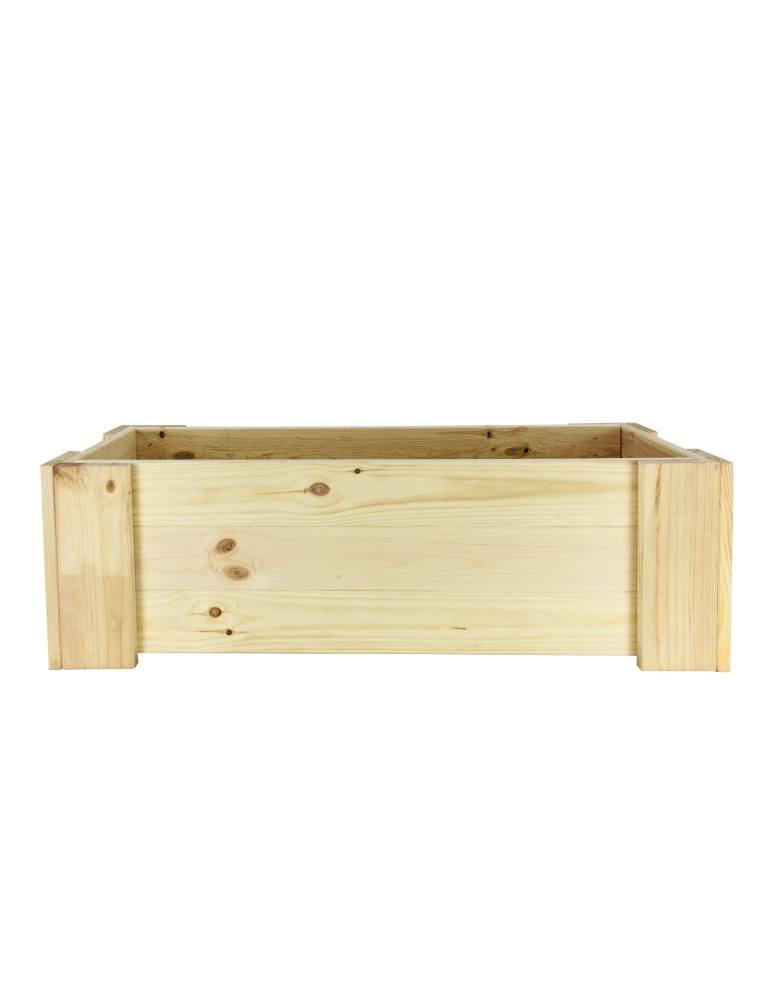 Kwietniki i donice - Drewniana skrzynia balkonowa RDF /szer. 80cm/ Naturalna - product MODO24.PL 2