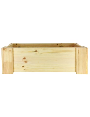 Kwietniki i donice - Drewniana skrzynia balkonowa RDF /szer. 80cm/ Naturalna - product 4