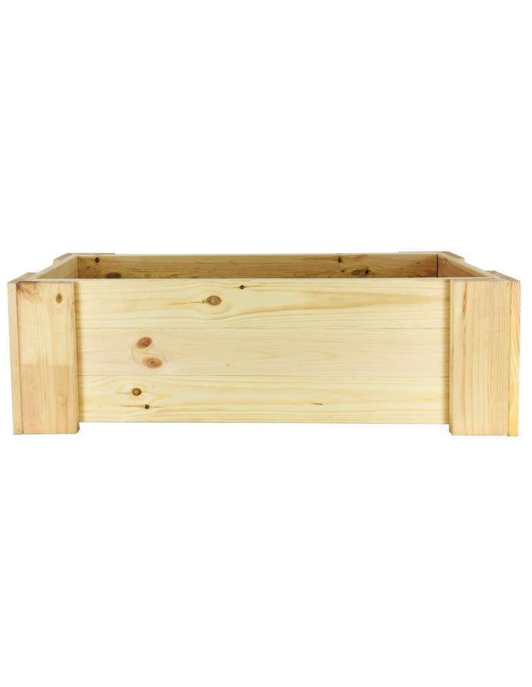 Kwietniki i donice - Drewniana skrzynia balkonowa RDF /szer. 80cm/ Naturalna - product MODO24.PL 4