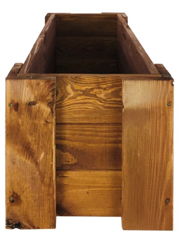 Drewniana skrzynia balkonowa RDF /szer. 80cm/ Brązowa - product 2