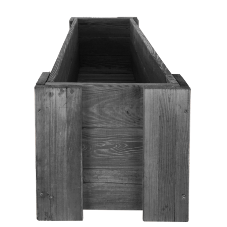 Drewniana skrzynia balkonowa RDF /szer. 100cm/ Szara