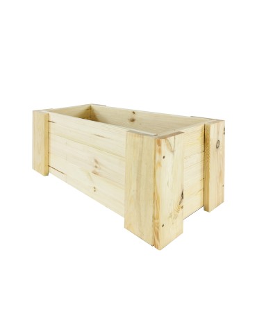 Kwietniki i donice - Drewniana skrzynia balkonowa RDF /szer. 60cm/ Naturalna - product 9