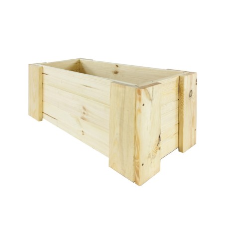 Drewniana skrzynia balkonowa RDF /szer. 60cm/ Naturalna