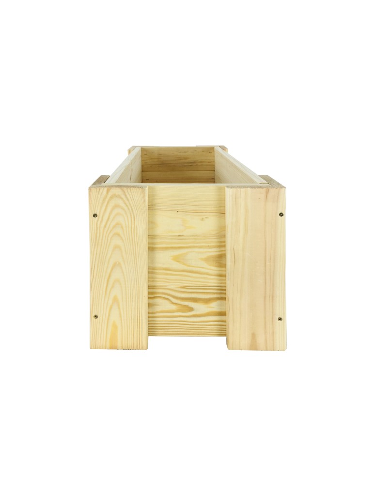 Kwietniki i donice - Drewniana skrzynia balkonowa RDF /szer. 60cm/ Naturalna - product MODO24.PL 10