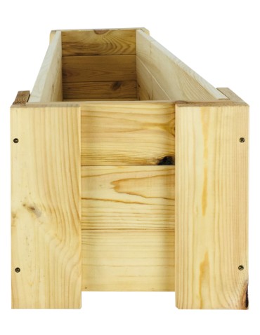 Kwietniki i donice - Drewniana skrzynia balkonowa RDF /szer. 100cm/ Naturalna - product 3