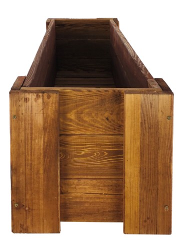 Drewniana skrzynia balkonowa RDF /szer. 100cm/ Brązowa - product 2