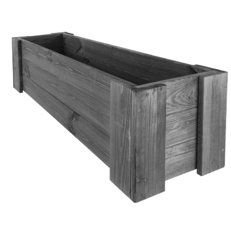 Drewniana skrzynia balkonowa RDF /szer. 100cm/ Szara