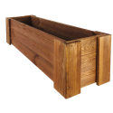Drewniana skrzynia balkonowa RDF /szer. 100cm/ Brązowa