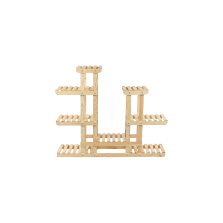 Wielopoziomowy kwietnik drewniany RKB /95x116x25/ Naturalny