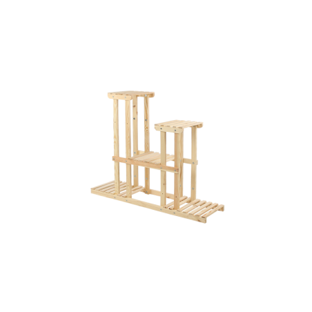 Drewniany kwietnik 5-półkowy RKB /95x116x25/ Naturalny