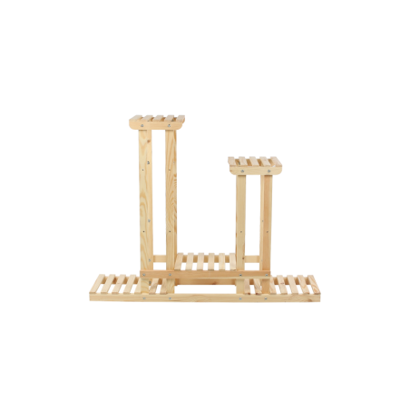 Drewniany kwietnik 5-półkowy RKB /95x116x25/ Naturalny