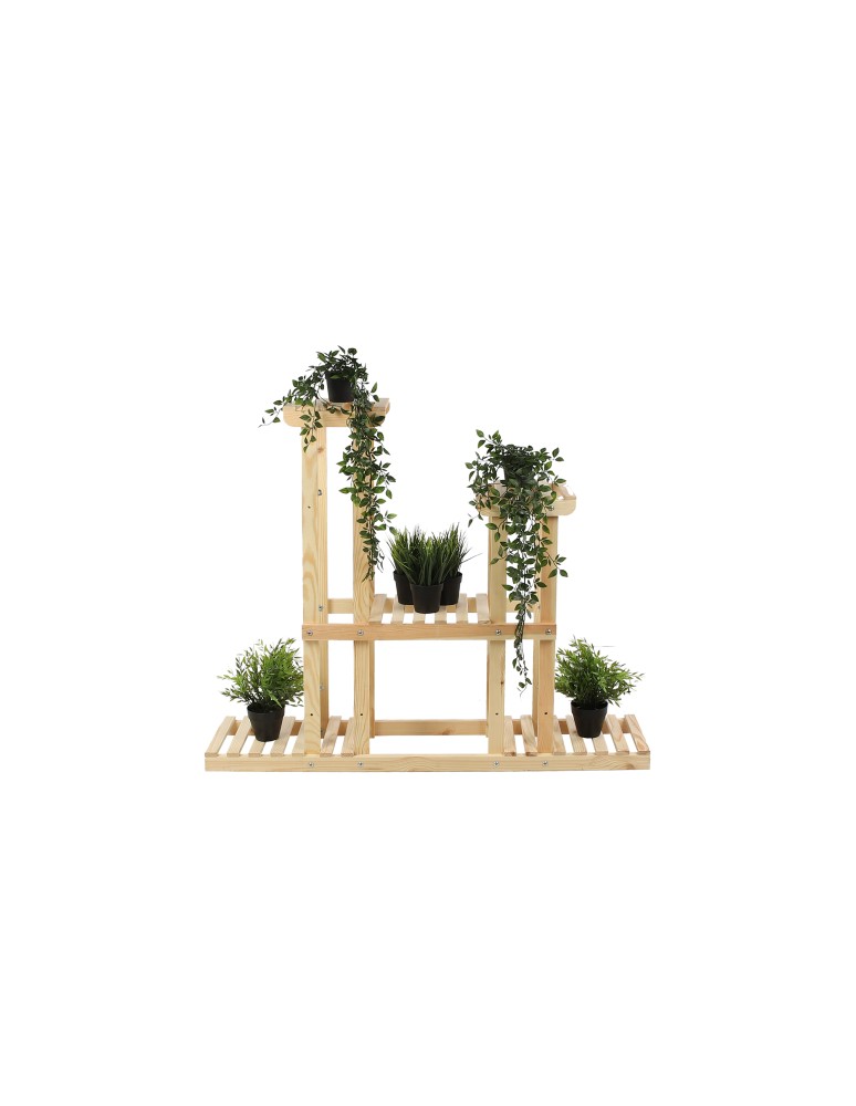 Kwietniki i donice - Drewniany kwietnik 5-półkowy RKB /95x116x25/ Naturalny - product MODO24.PL 12