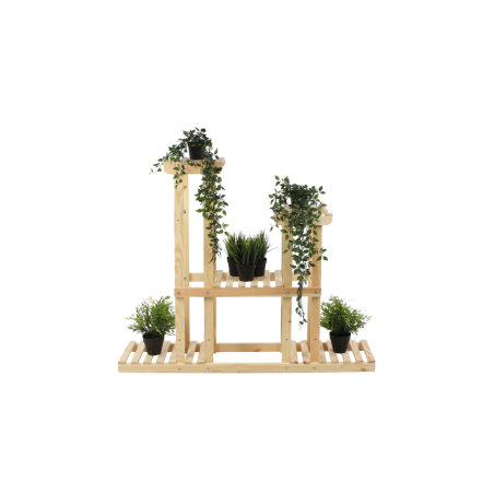 Drewniany kwietnik 5-półkowy RKB /95x116x25/ Naturalny