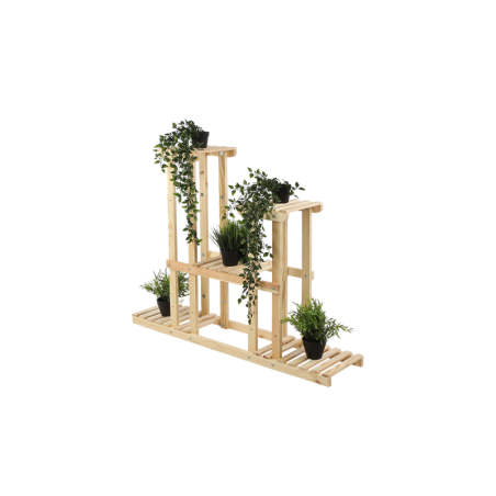 Drewniany kwietnik 5-półkowy RKB /95x116x25/ Naturalny